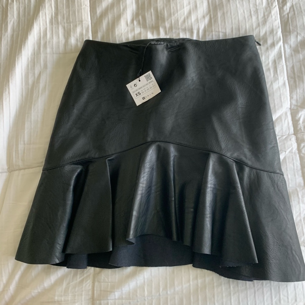 leather skirt from Zara